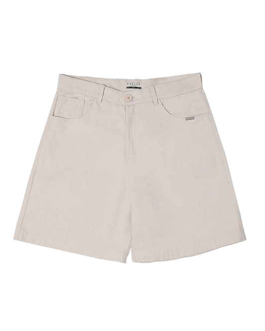 native cream denim short