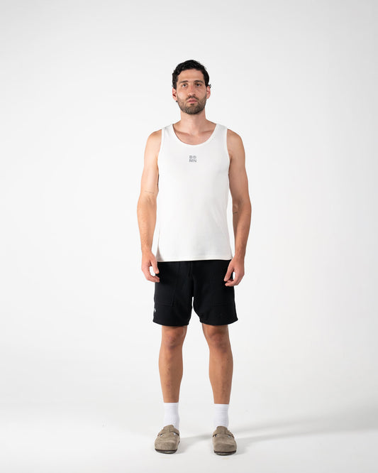 b ivory tank top