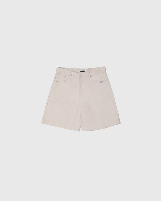 native cream denim short