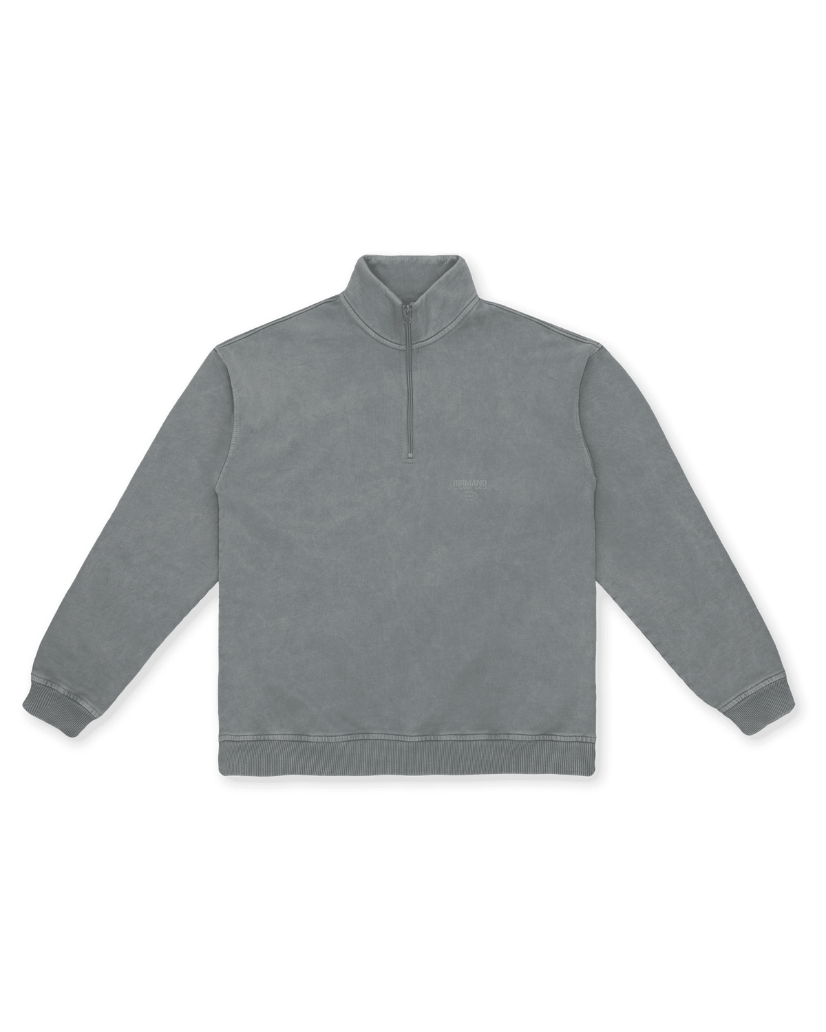 cold gray zipper sweater