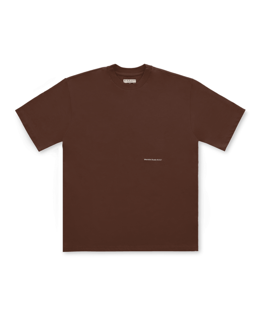 b signature brown t-shirt