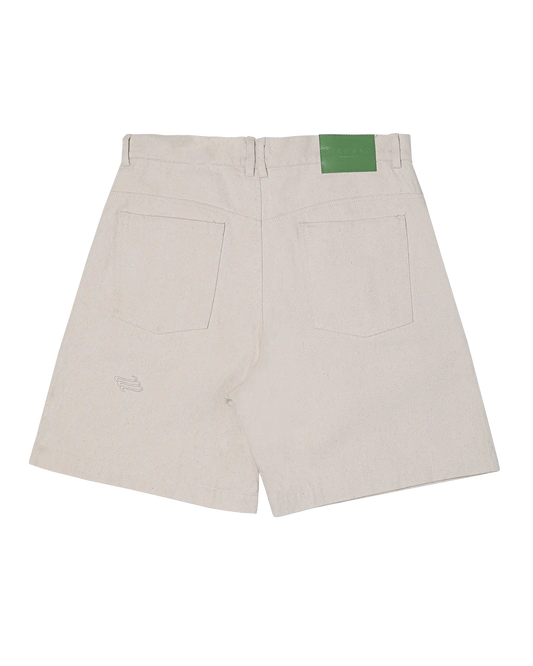 native cream denim short