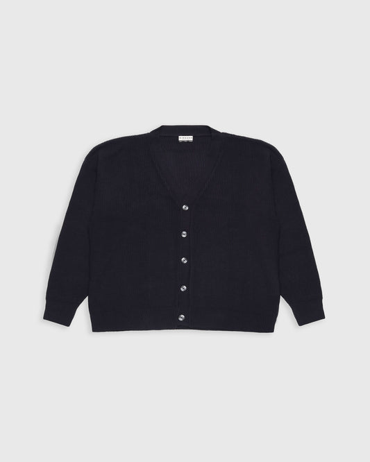 rum's dark blue cardigan